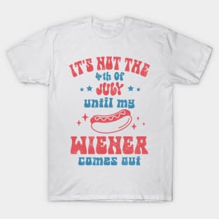 It's Not The 4th of July Until My Wiener Comes Out T-Shirt